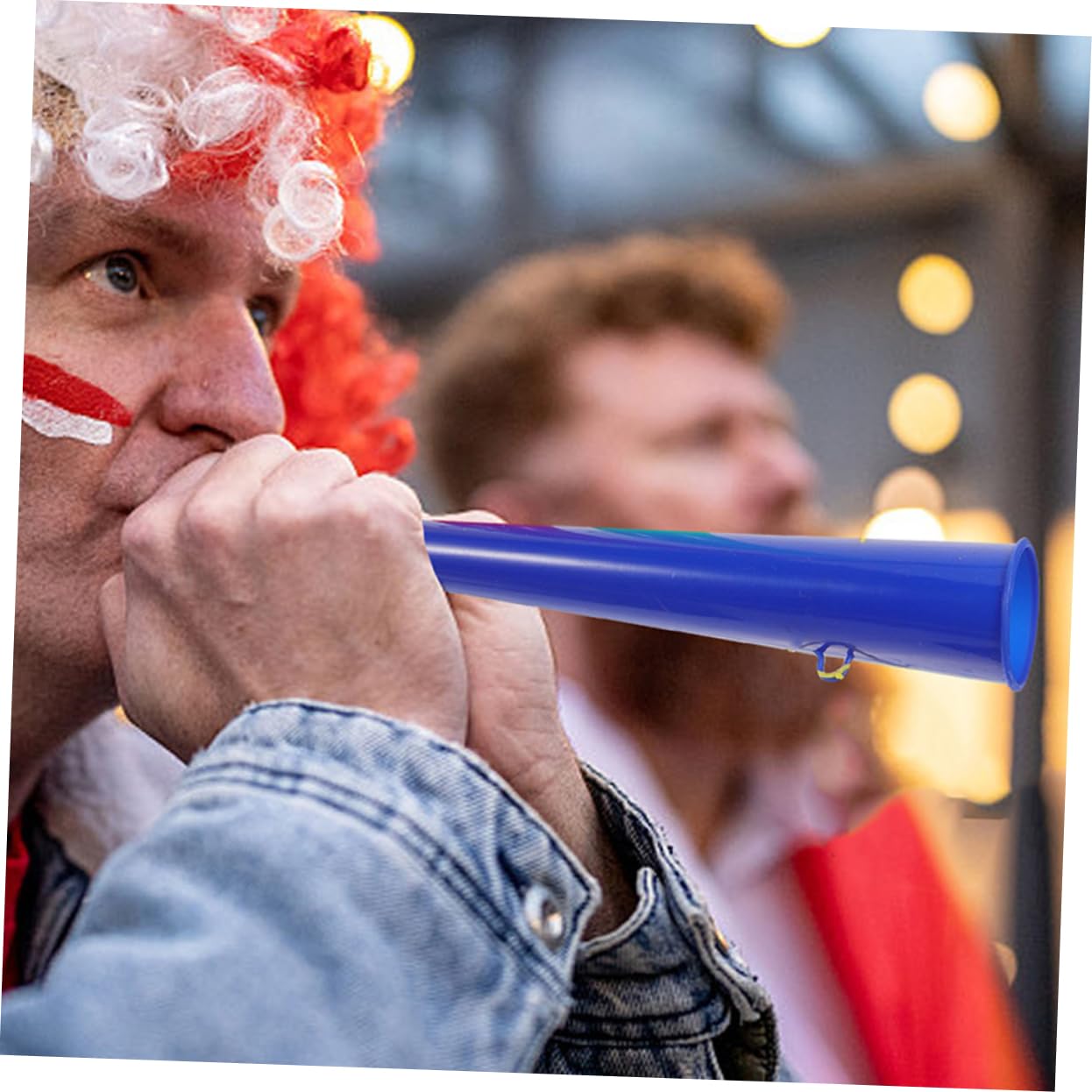 SUPVOX 5Pcs Mixed Color Plastic Trumpet Cheer Props Sports Game Horn Noisemakers for Fans Lightweight Portable Party Accessories for Football Events