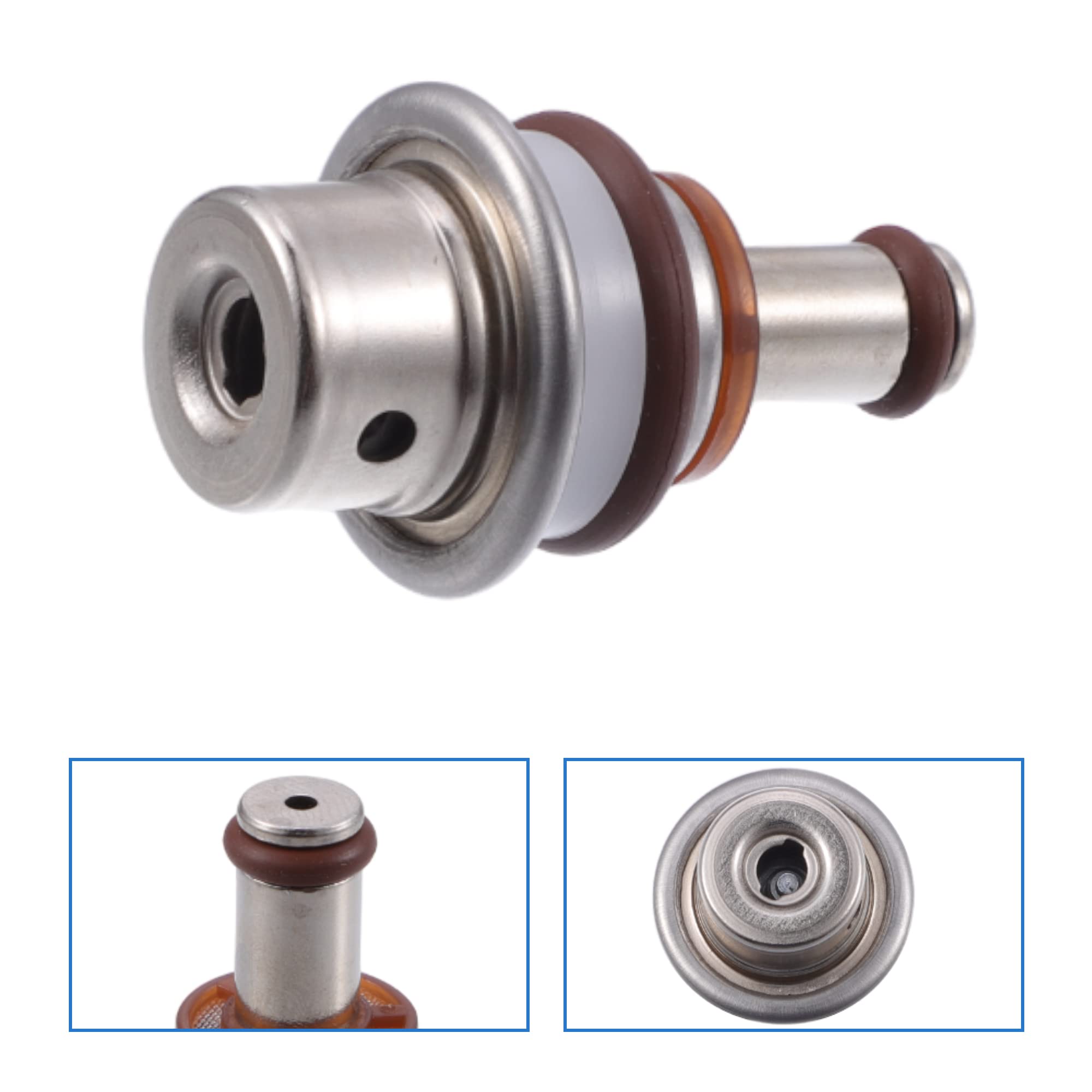 X AUTOHAUX Combustible Inyección Presión Regulador Para Scion Im 2016 1Pc | Metal, Tono Plateado, Reemplaza 23280-21010, Para Scion Im 16, Tc 11-16, Para Toyota Camry 07-17, Prius 10-22, Yaris 06-19