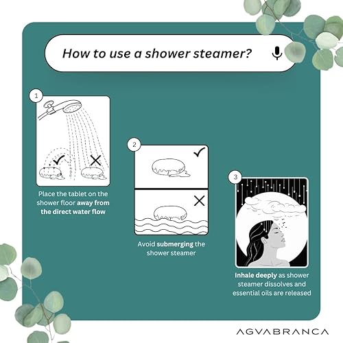 Miniatura 5 de Vaporizadores de ducha de eucalipto para aromaterapia, 7 bombas de ducha fabricadas en Estados Unidos, aromaterapia, vaporizador de ducha de mentol,
