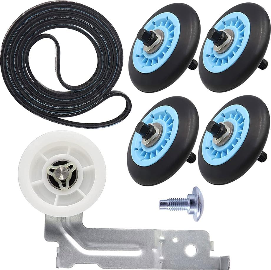 #US Replace Parts for Samsung DVE52M8650V/A3 Dryer Drum Belt Pulley Rollers (tduoq290425-6349)