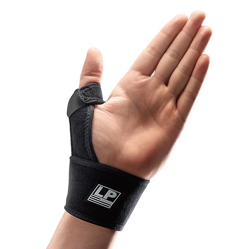 LP SUPPORT 563CA Muñequera y pulgar con soporte para alivio del dolor del túnel carpiano, artritis, tendinitis, soporte ajustable para el pulgar,