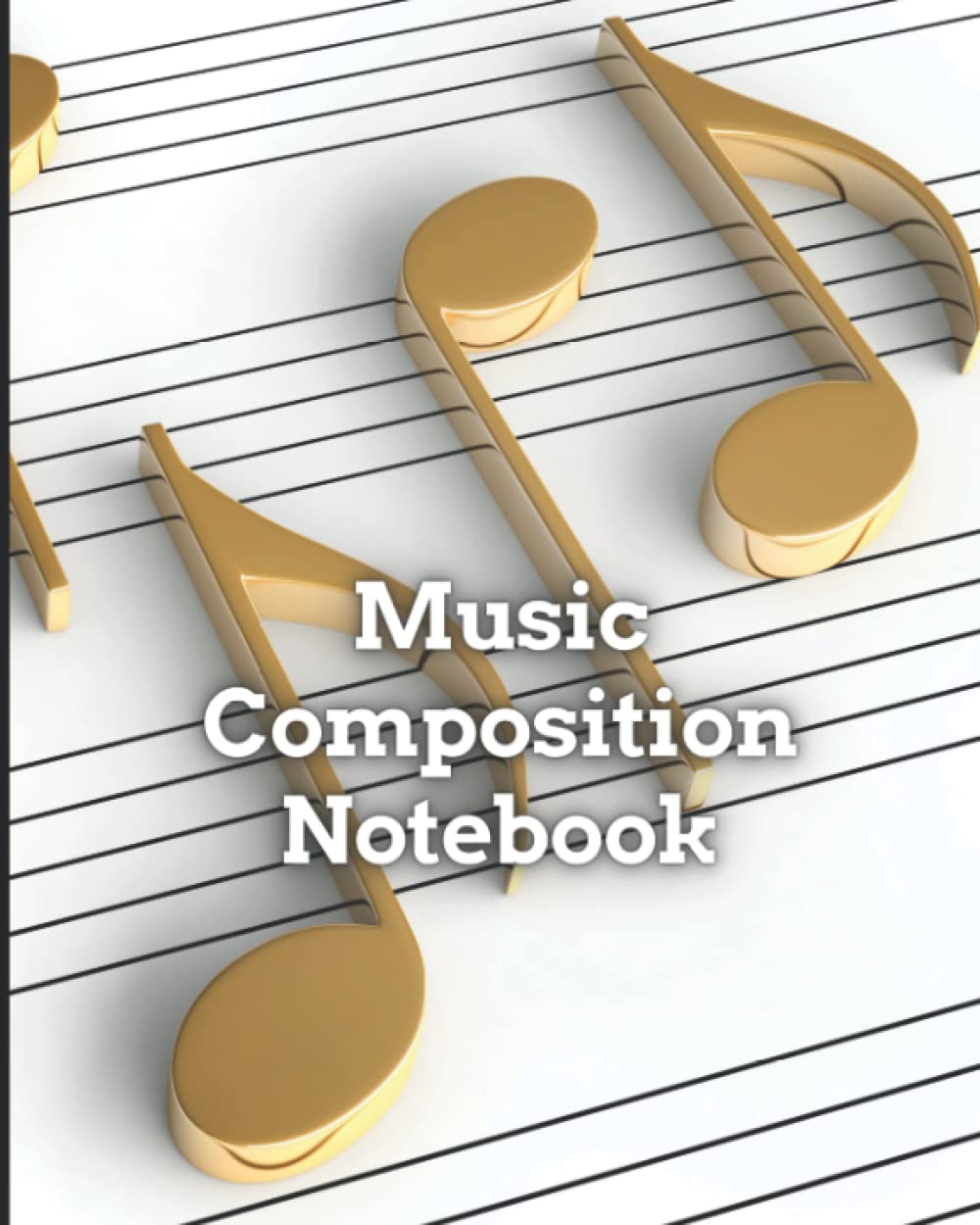 Cahier de musique pour composition musicale carnet ligné 96 pages ados adultes