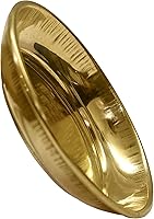 Vista 6 de Craftsman SATVIK - Juego de 12 piezas de latón puro Pujan Prasad Bhog Thali Mandir templo indio hindú rituales diwali festivo Kahnaji Bhog Puja Plate