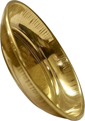 Miniatura 6 de SATVIK - Juego de 12 piezas de latón puro Pujan Prasad Bhog Thali Mandir templo indio hindú rituales diwali festivo Kahnaji Bhog Puja Plate