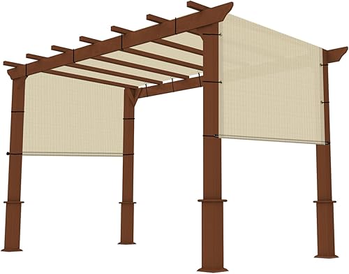 Toldo universal de repuesto para pérgola de 6 x 34 pies, con ojales, varillas ponderadas, permeables, para patio, porche, patio trasero, glorieta,