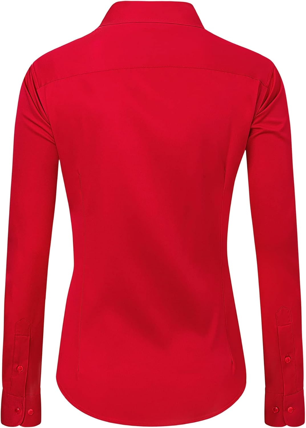 J.VER Womens Dress Shirts Long Sleeve Button Down Shirt Wrinkle-Free Business Casual Blouse Office Work Tops - Image 2