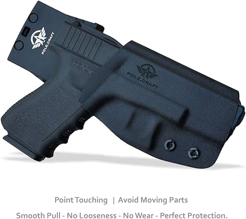 Miniatura 4 de Glock 19 Holster, Glock 17 Holster OWB Kydex Holster Ajuste Glock 19 19x  Glock 23 25 32  Glock 17 22 31  Glock 26 27 30s (Gen 1-5) - Pretina