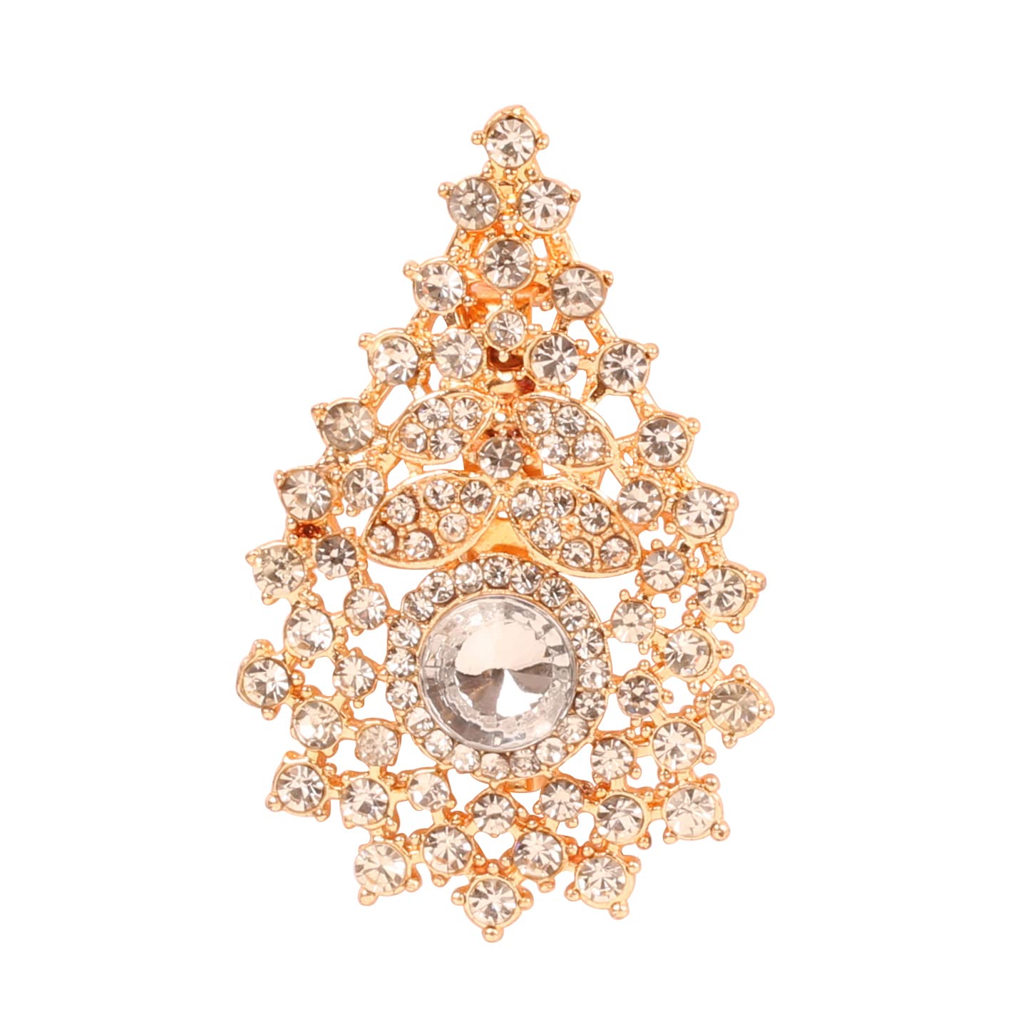 Sponsored Ad – Indian Bollywood Handcrafted Fine intricate brooch lapel pin Designer Jewelry Brooch in Silver Gold Tone For Women.