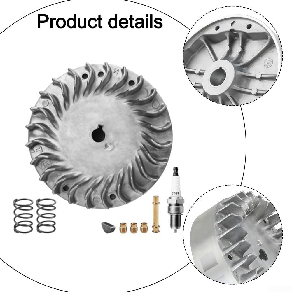 Aluminium Schwungrad Kit 212cc Nicht-Hemi Motor, für PREDATOR 224cc, für GX160, für GX200/69730/69736 Clone 196cc, Inklusive Zündkerze Ventilfedern Halbmondkeil