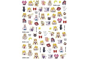 Sailor Moon Princess Luna & Artemis Nail Art Decals