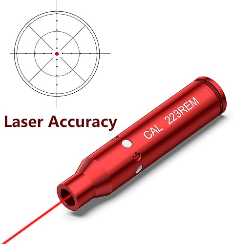 Vista 37 de EZshoot Bore Sight Laser 0.354 in/ 223 0.219 in/ 30-06/25-06/270 /300BLK 0.300x1.378 in/ 6.5CM/ Calibre 12 Cal Red Laser Boresighter