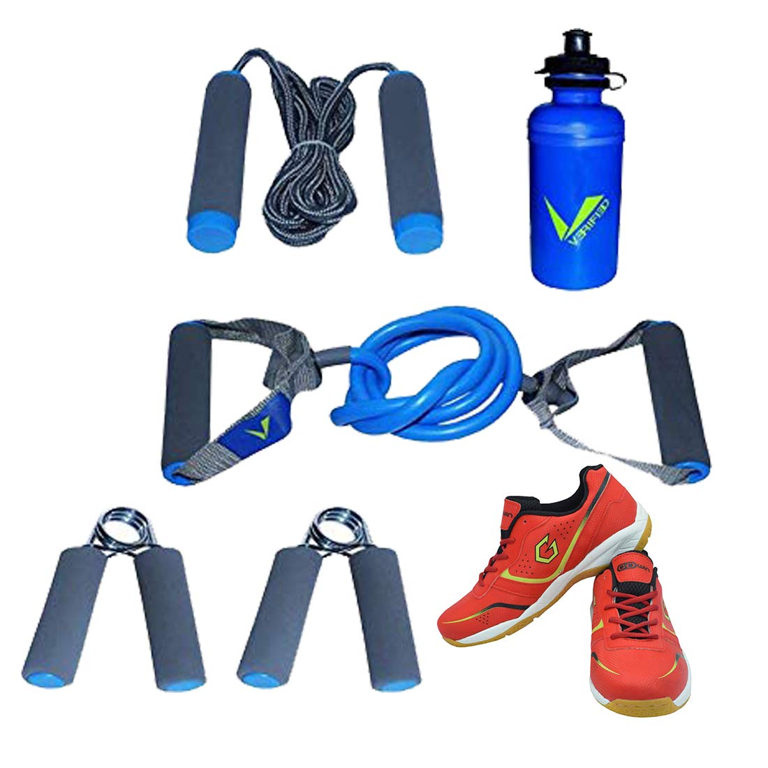 Gowin Badminton Shoe Smash Red Size-6 with Verified Training Set-image-22