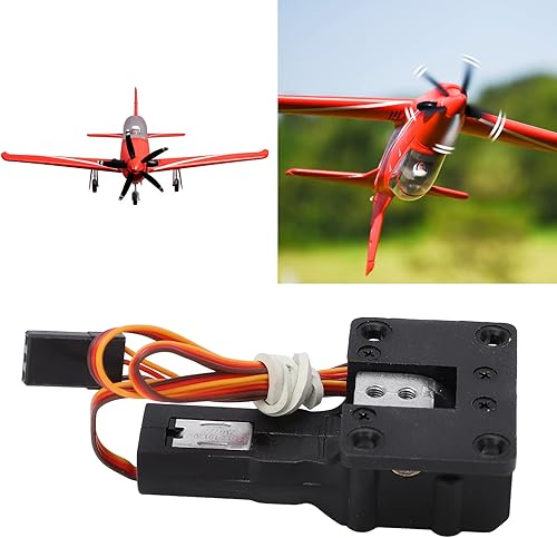 Miniatura 6 de Oumefar Tren de aterrizaje retráctil eléctrico duradero y seguro tren de aterrizaje retráctil eléctrico para 1.1M RC avión de ala fija Accesorios RC