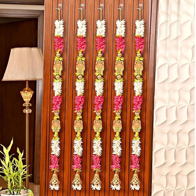 Guirlandes de fleurs de Ganesha pour créer une ambiance de Diwali chaleureuse