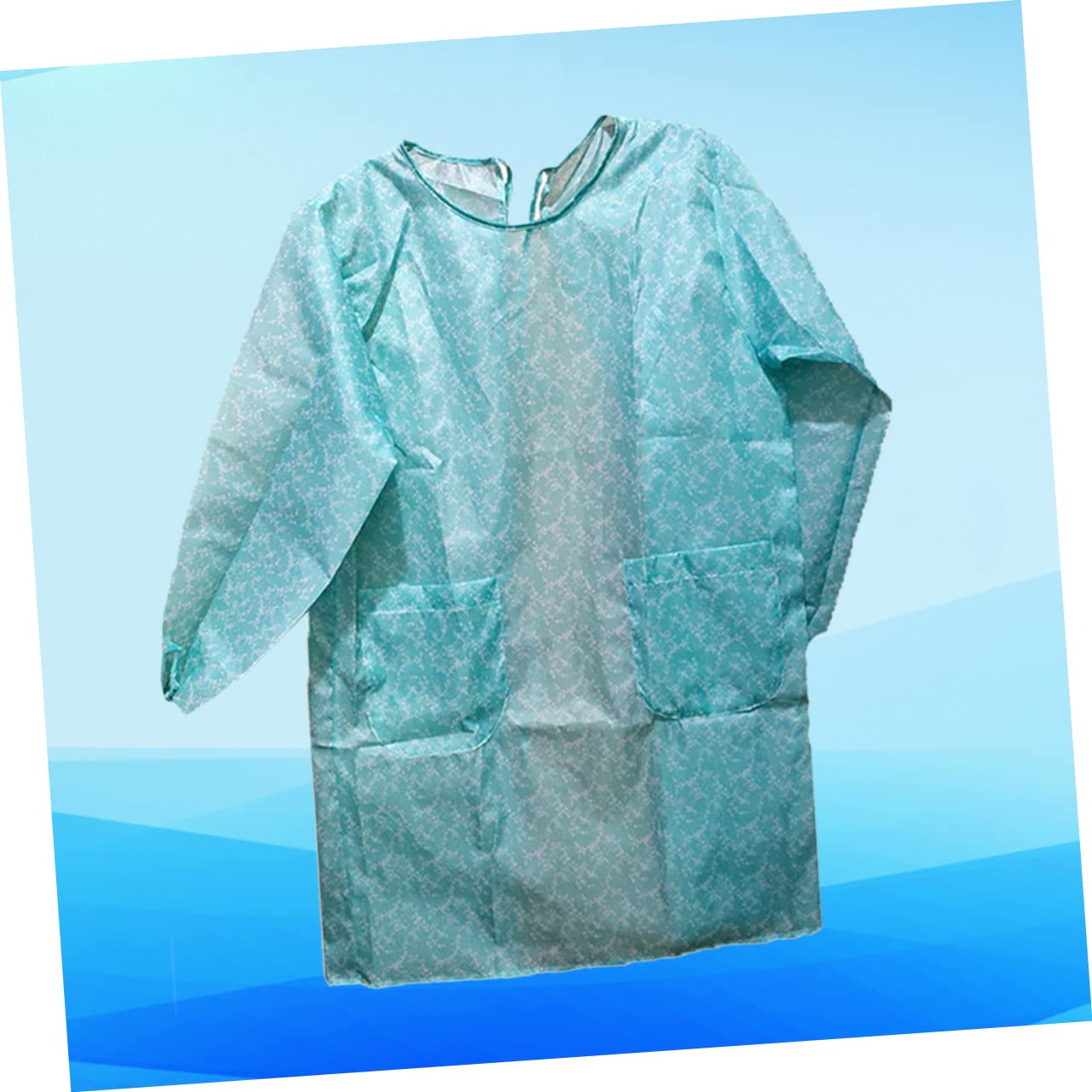 Hemobllo 10pièces Tablier Étanche Avec Manches Pour Adultes Pratique Pour Cuisine Et Ménage Bleu