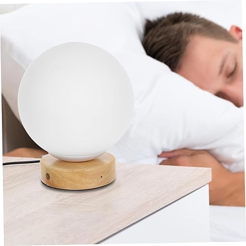 Miniatura 4 de DOITOOL Lámpara de mesa táctil, lámpara de noche, luces de bola para dormitorio, lámpara inalámbrica, luz LED, luz para guardería, mini lámpara de