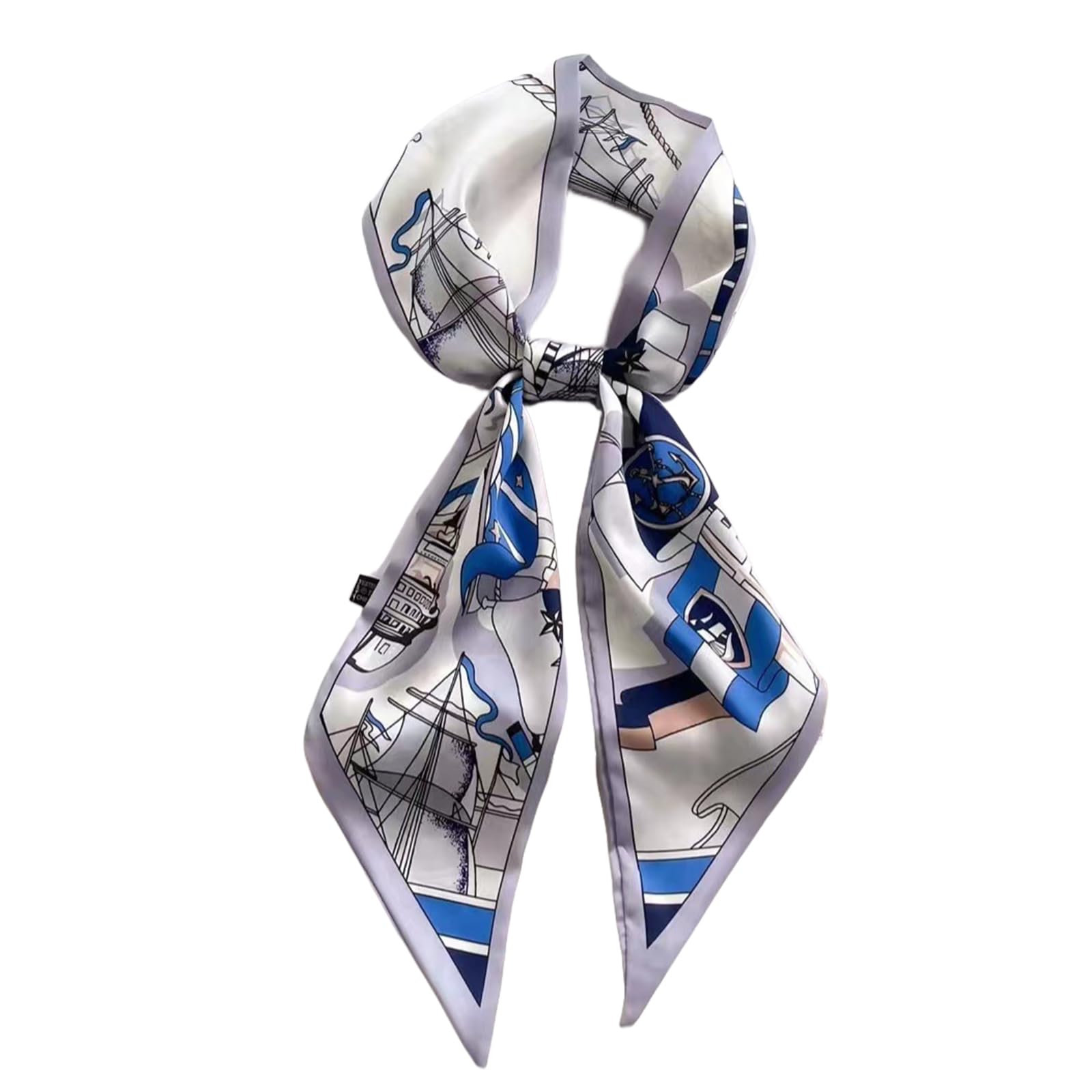 Head Hair Scarf for Women,Silky Long Headscarf Purse Bag Scarfs for Handbag Fashion Satin Neck Scarves Accessories