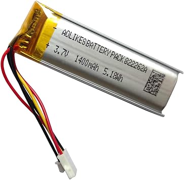 1400mAh Battery Replacement for Sena Outrush Motorcycle Helmet Bluetooth Intercom System, Outrush R Battery, Outrush M Battery Replacement FURY Helmet SP148, SP85, SP58 Battery Pack
