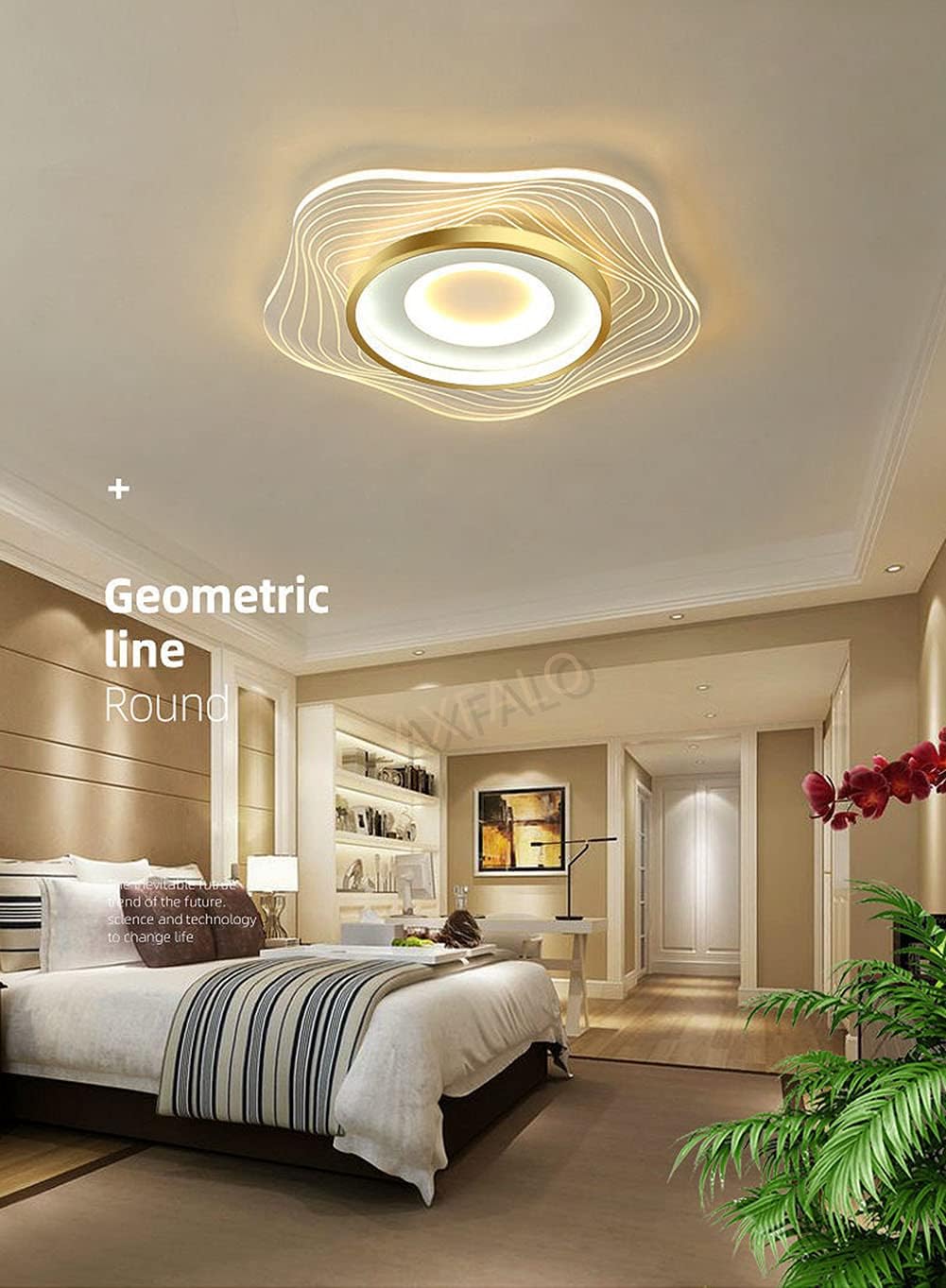 LED Dimmable Ceiling Light with Remote Control Kitchen Island Lamp Dining Table Creative Spiral Flower Shape Design Metal Acrylic Chandelier Lighting for Living Room Bedroo