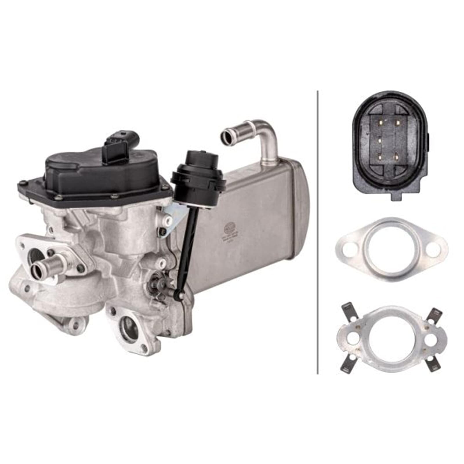 HELLA 6NU 358 167-031 Modulo EGR, elettrico, 5a... poli, con guarnizioni, con radiatore-EGR, con valvola AGR(ricircolo gas scarico) | Compatibile con: AUDI A4 Allroad B8, A4 B8, A4 B8 Avant, A5, A5 Cabriolet, A5 Sportback, A6 C7, A6 C7 Avant, Q5, Q5 Van
