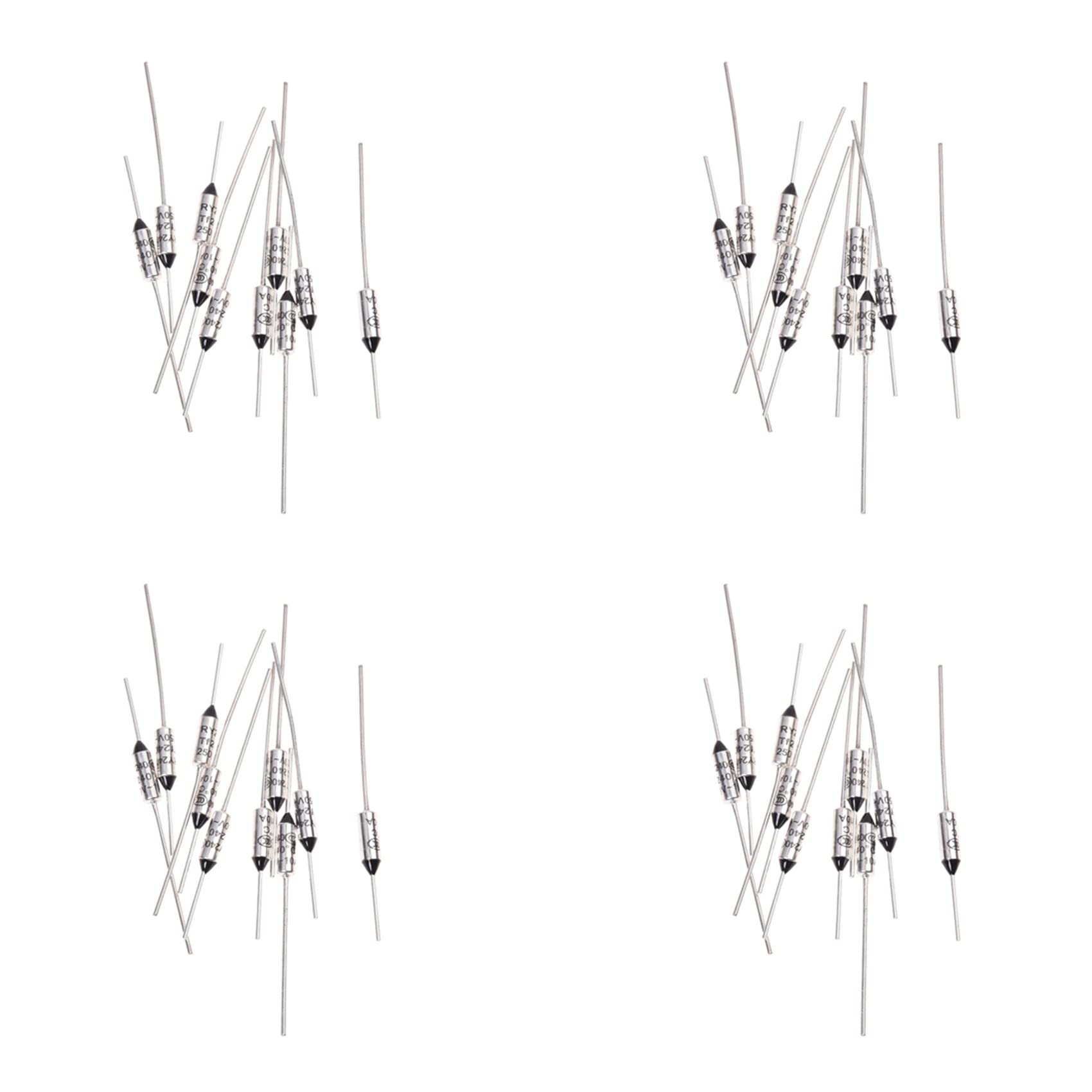 Oewwthy 40 Pcs Circuit Cut Off TF 240 Celsius 250V 10A Temperature Thermal Fuses