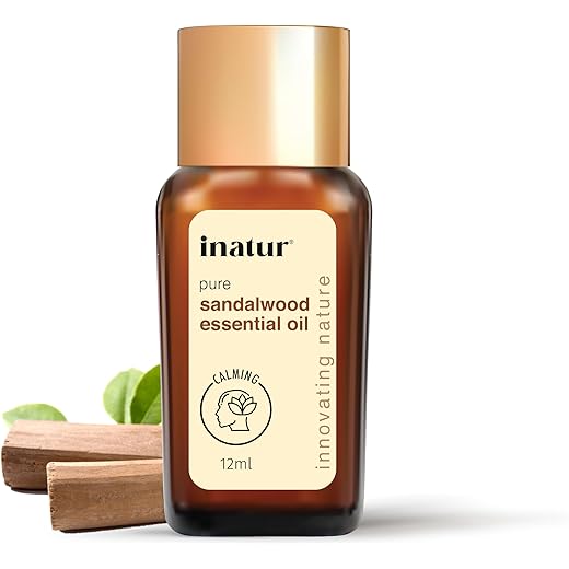 Inatur Sandalwood Oil 12ml - Hydrating Formula