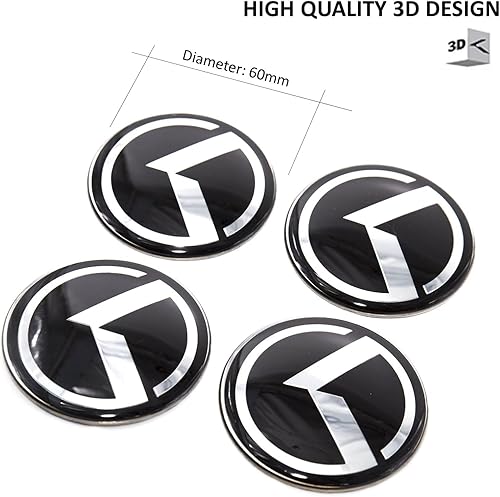 Miniatura 4 de 7 insignias K vintage, emblema de maletero para capó delantero y trasero, compatible con accesorios vintage K (negro cromado)