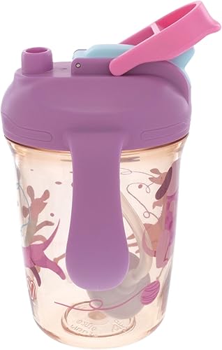 Miniatura 2 de Nuby Taza multifunción 2 en 1 para niños pequeños con popote con peso de 360 y boquilla dura, 8 onzas, asas de fácil agarre y parte superior