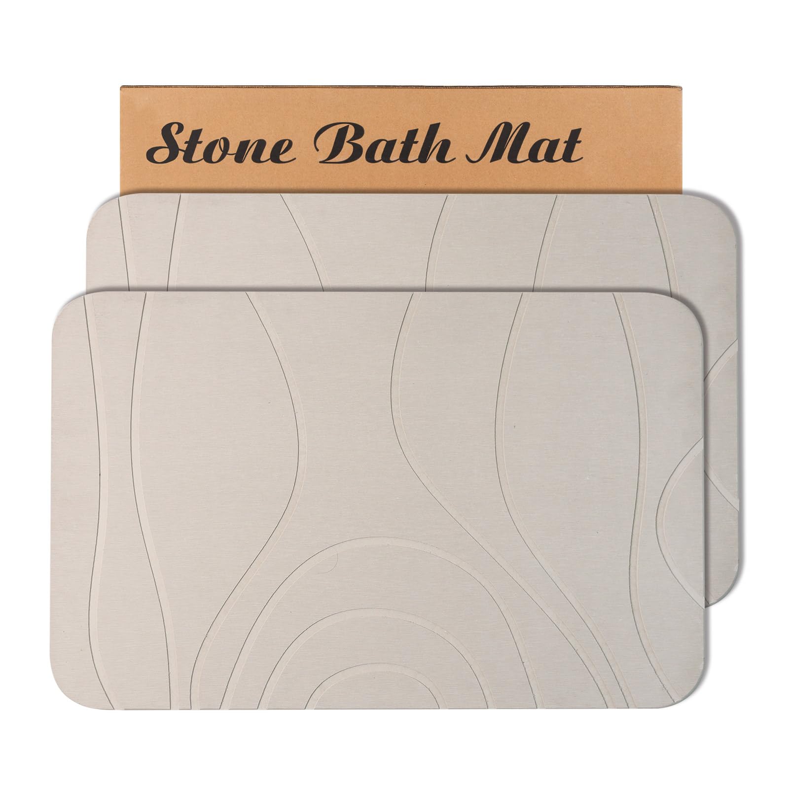 Tapis de bain en pierre super absorbant séchage rapide diatomite