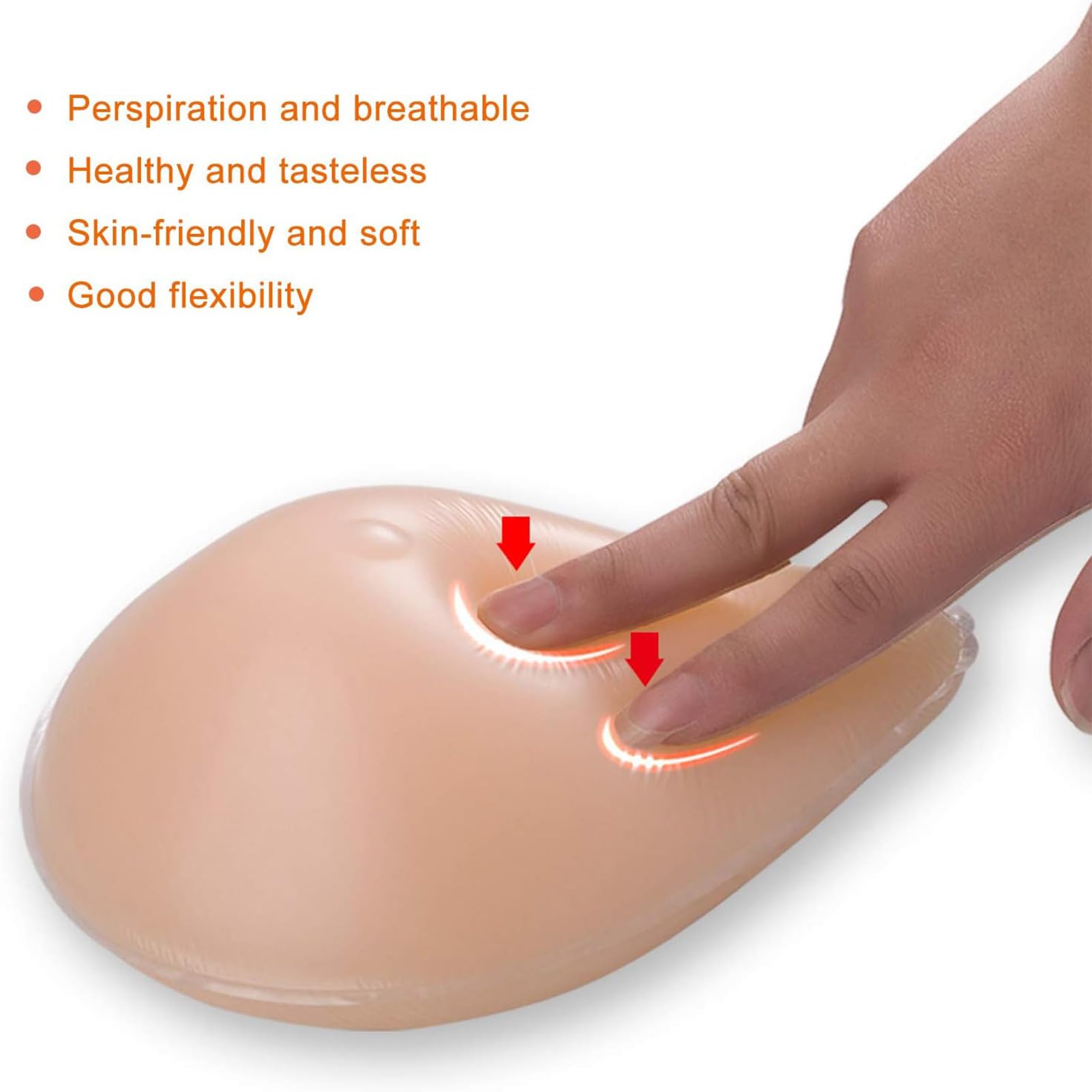 Prothèse Mammaire en Silicone Adhésive Simple Face for Rehaussement Asymétrique Et Soutien Après Mastectomie