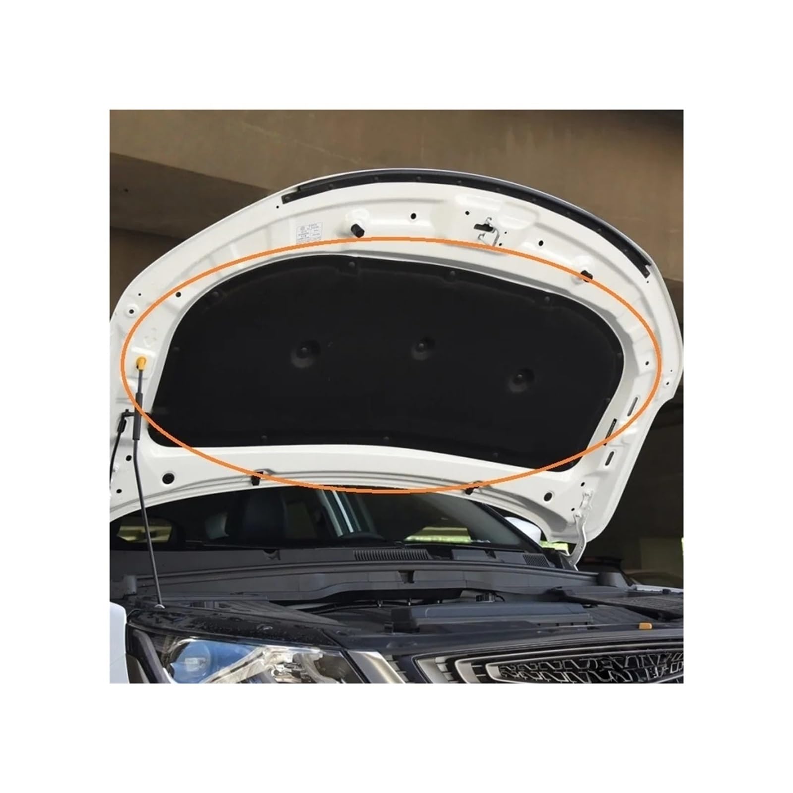 Car Engine Hood Heat Sound Insulation Cotton Aboard,Compatible for Geely Coolray Plus Pro,Proton X50,Binyue
