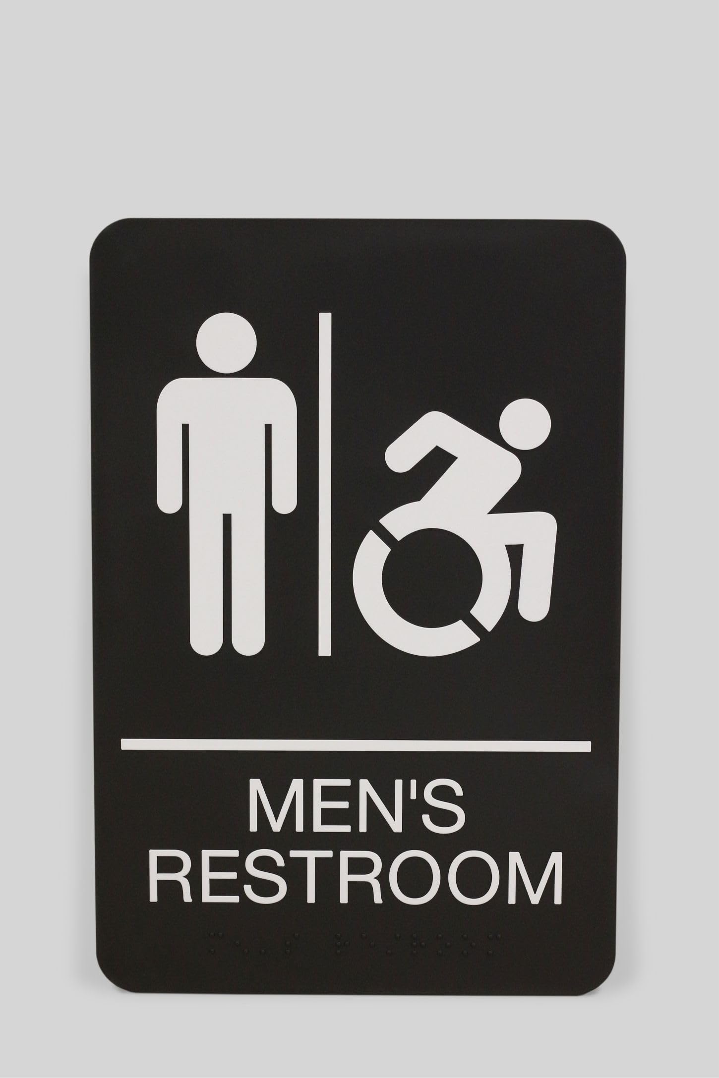 Panneau WC hommes braille pour mise aux normes accessibilité - 6