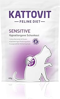 Kattovit - Sensitive Dry Food for Cats | Diet Cat Food as Complete Food. Hypoallergenic Gentle Food for Adult Cats. Gluten & Grain-Free Cat Dry Food | 6 x 400 g product image