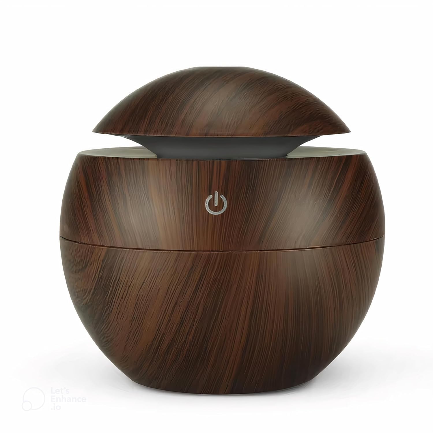 Karya Siddhi Traders Portable Mini Humidifier, 180ml Small Humidifiers Wooden Round Aroma Diffuser, Quiet Cool Mist Humidification for Baby Bedroom Travel Office, USB Powered, Colorful Light-image-18
