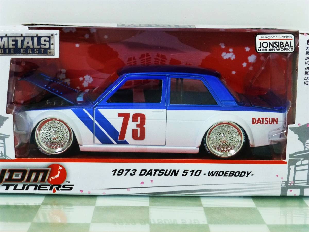 Amazon.co.jp: JADA TOYS 1/24 1973 DATSUN 510 WIDEBODY BLUE