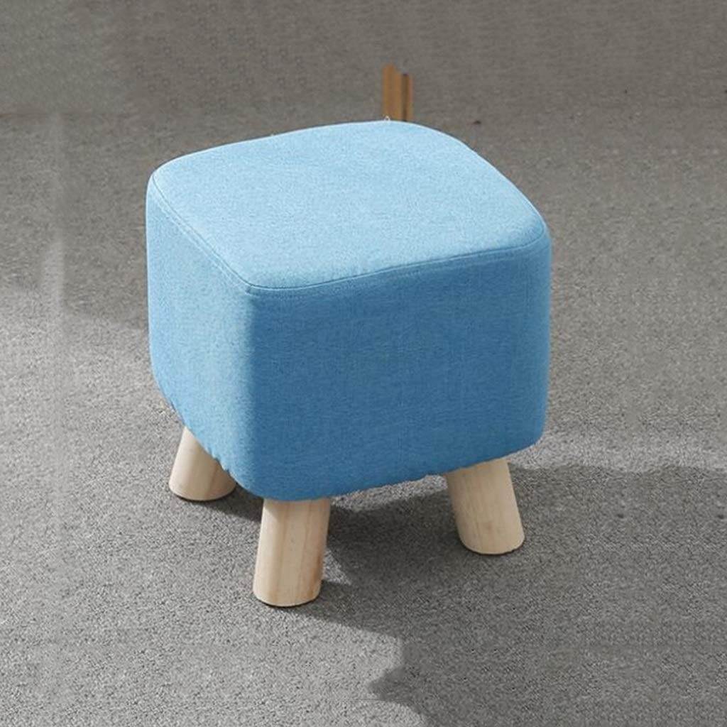 Tabouret de canapé en tissu et ottoman en bois massif pour un salon chaleureux et cosy
