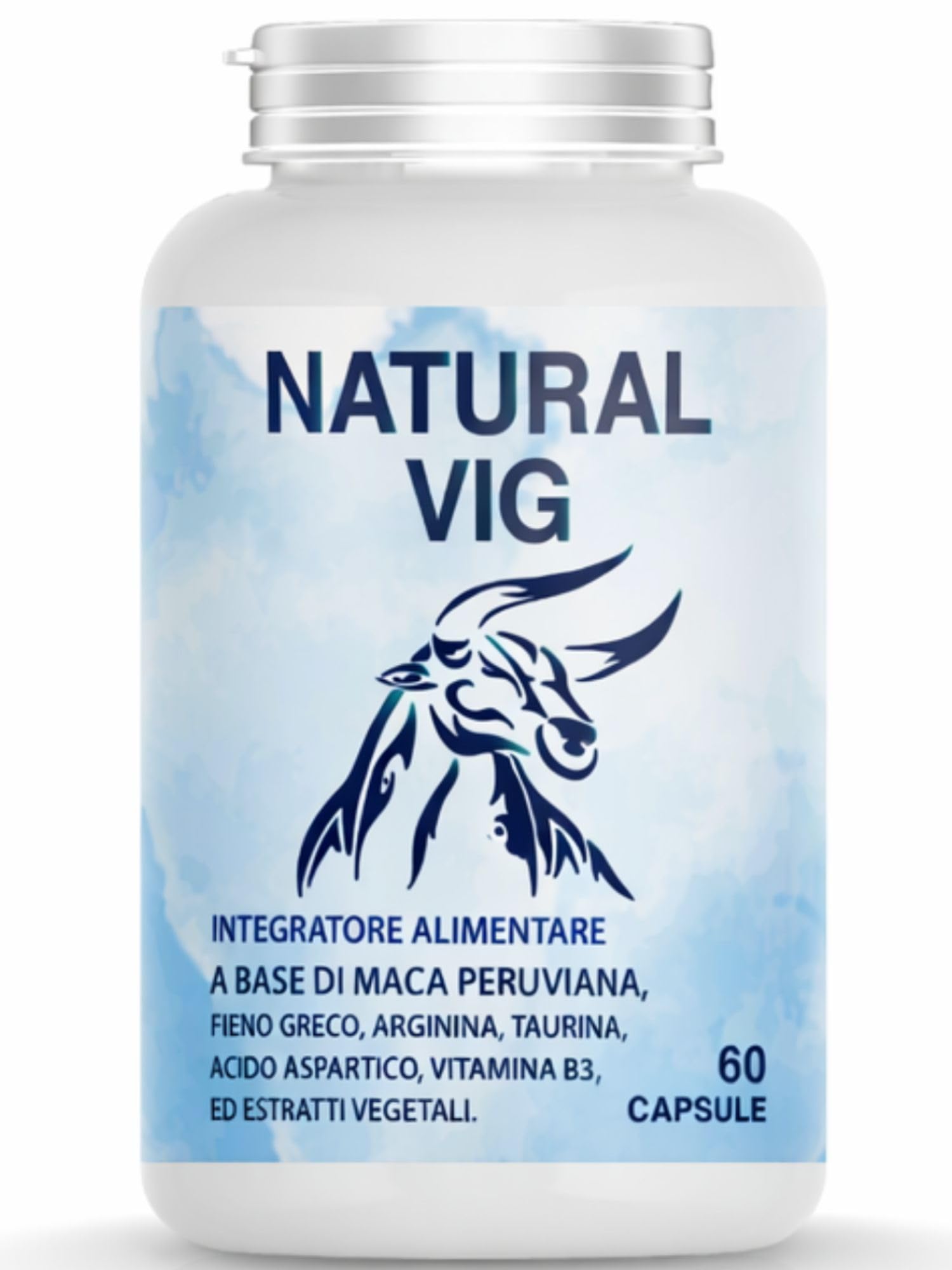 Integratore Vigore Maca Arginina, Uomo Integratore Fieno greco – Supporto a Energia, Vitalità e Tono Fisico Maschile, tono e Benessere – Formula Naturale