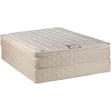 Dream Sleep Tomorrow's Dream Innerspring Pillow Top Eurotop Mattress and Box Spring Set - Orthopedic, Sleep System with Enhanced Cushion Support and Longlasting Comfort Queen 60"x80"x10"