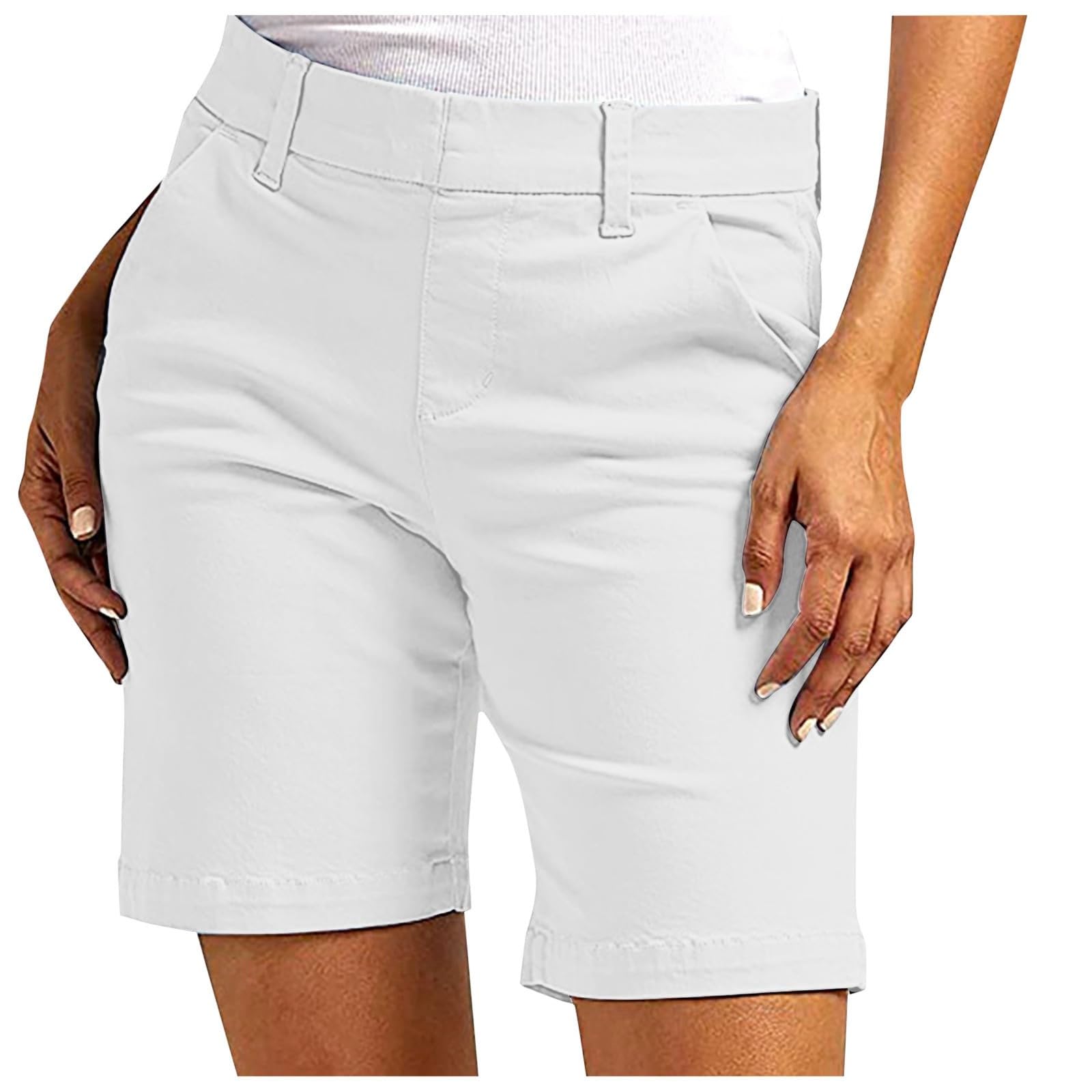 Leggings de verano rectos para mujer con bolsillos funcionales 7