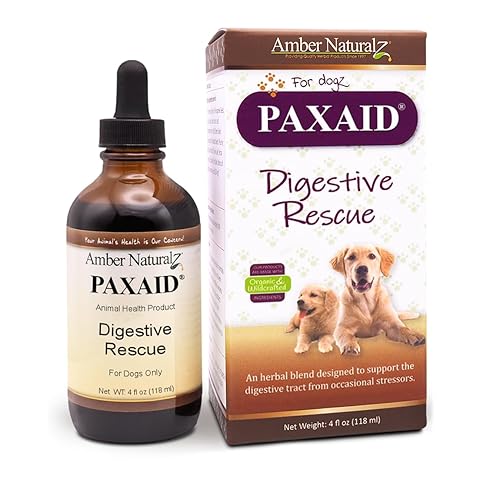 Amber NaturalZ Paxaid Digestive Rescue Herbal Supplement for Dogs and