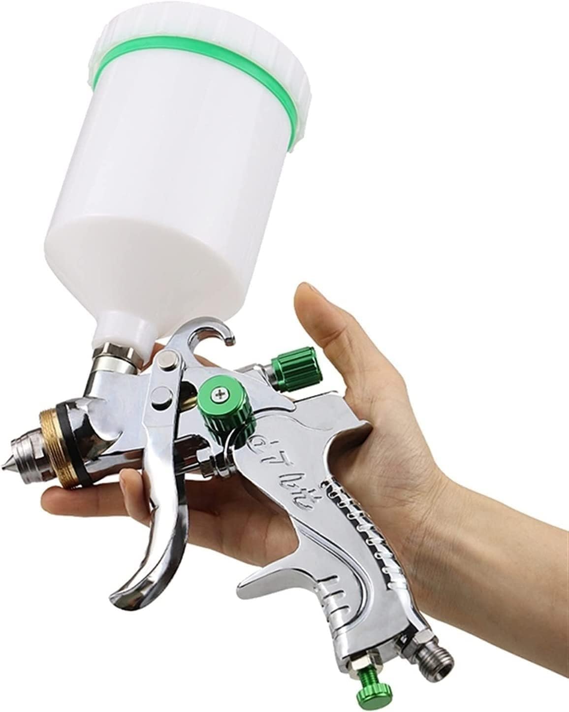 Airbrush Kit Sand Blaster Tool Set Spray Gun Paint Spray Repair Tool Spray Gun1.4/1.7/2.0mm Nozzle for Nail Art, Makeup, Painting, and Cake Decorati