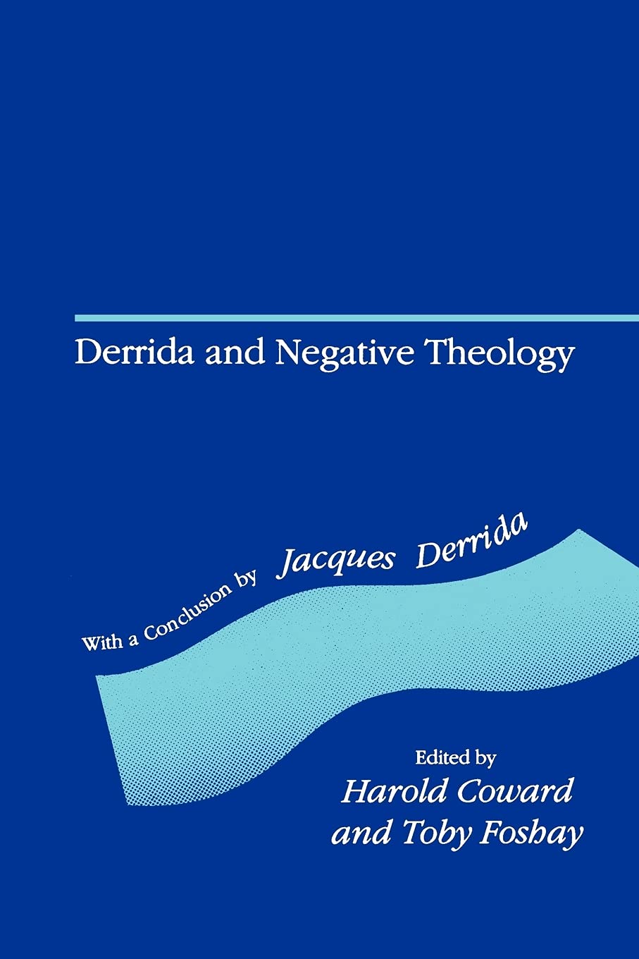 Derrida and Negative Theology by Coward  New 9780791409640 Fast Free Shipping+-
