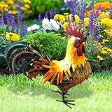 ☇Vielseitig einsetzbar: Verschönern Sie Ihren Garten, Ihre Küche, Ihren Weg, Ihren Innenhof oder Ihre Terrasse mit diesem Metall-Hahn-Dekor. Es hat ein lebendiges Farbschema, das Ihre Aufmerksamkeit auf sich zieht und Sie zum Lächeln bringt. Da es aus Metall besteht, ist es leicht zu reinigen und zu warten. Es ist eine perfekte Dekoration für jede Stimmung, egal ob Sie aufmuntern, entspannen oder einfach nur Spaß haben öchten.