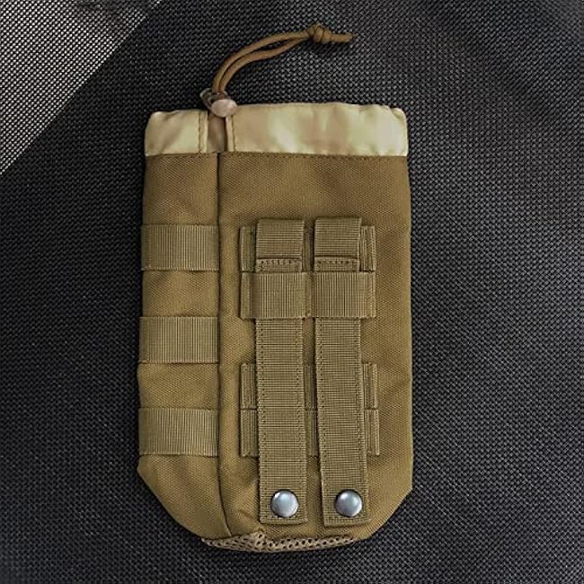 Tactical Water Cup Bag, Water Bottle Holder, Tactical Multipurpose Nylon Webbing Water Bottle Bag, Backpack Attachment Pouches