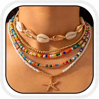 2 pezzi/set Collana e braccialetto decorati con conchiglie in stile bohémien, gioielli fatti a mano per donne, perfetti per le vacanze, regali per amici - Product Video