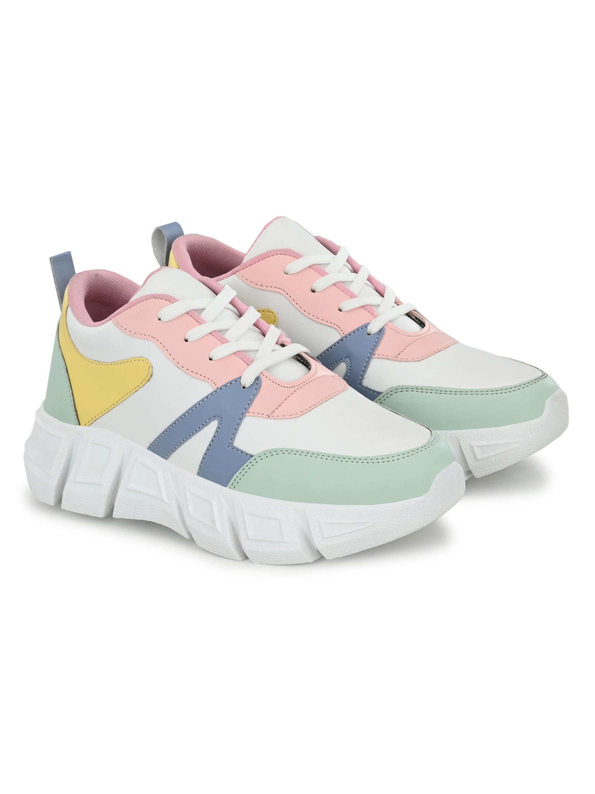 STANPHORD Women & Girls White Lightweight Solid Active Wear Sports Casual Sneaker Shoes | Perfect Footwear for Running | Walking | Training | Cushioned Footbed |Size: 3 (B0D8KT473D) Amazon Price History, Amazon Price Tracker