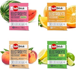SaltStick Fastchews, Electrolyte Replacement Tablets for Rehydration, Exercise Recovery, Youth & Adult Athletes, Hiking,