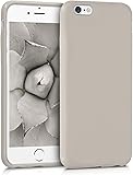 kwmobile Funda para Apple iPhone 6 / 6S - Carcasa para m?vil en [TPU Silicona] - Protector [Trasero] en [Beige Mate]