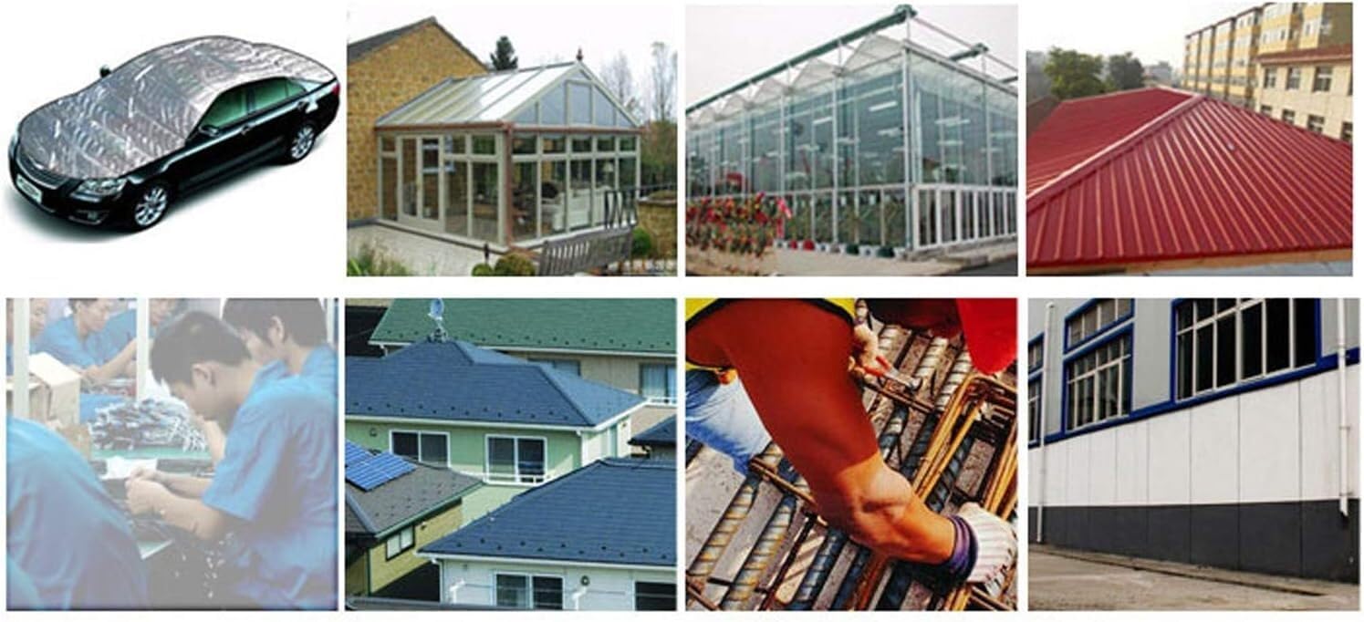 Insulation Foil Self-Adhesive Insulation Insulation Film for Use On Walls, Floors, Roofs, Etc.(1x15m)