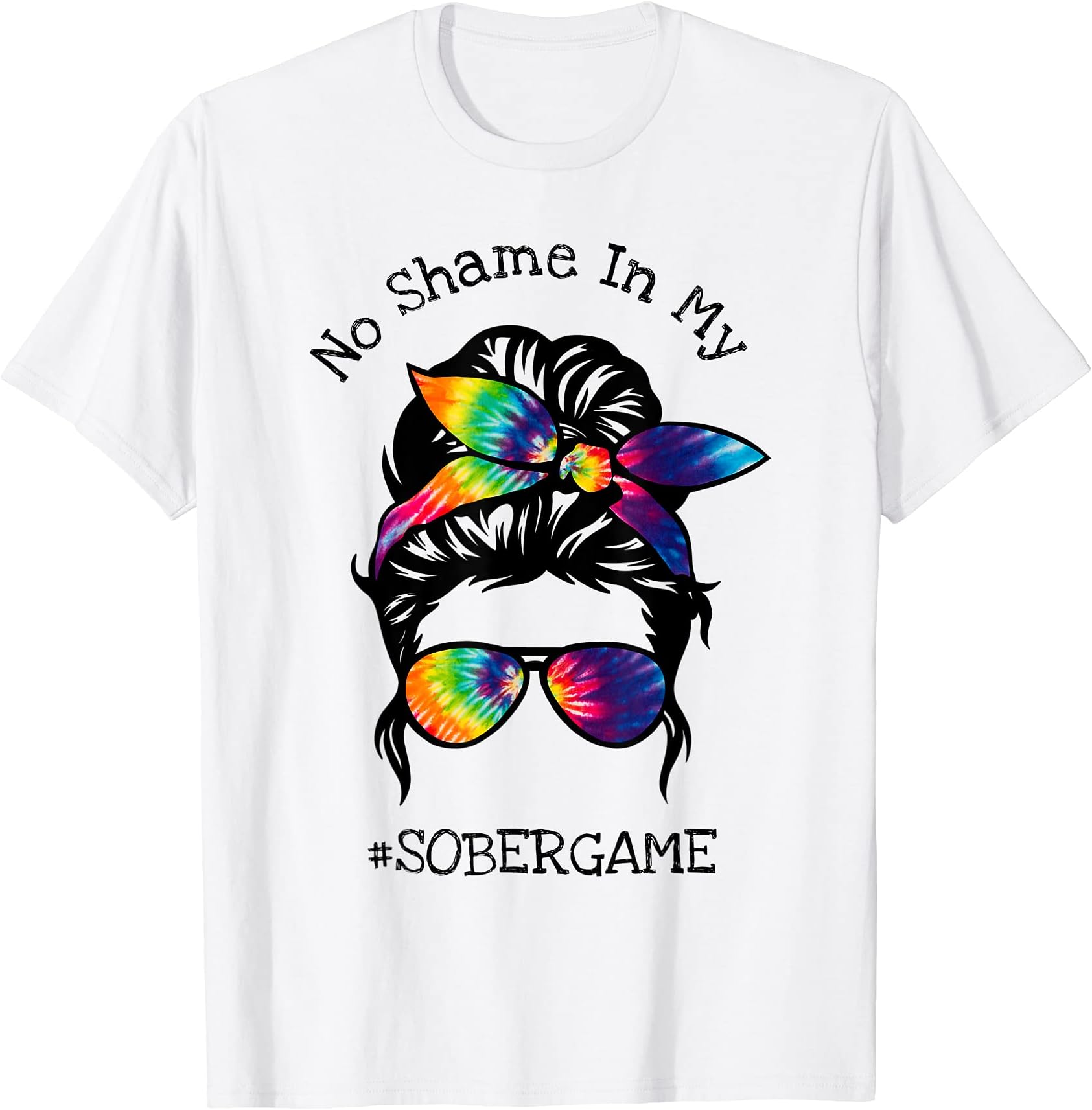 Clean Living ApparelSobriety Gifts For Women Anonymous 12 Step Recovery AA NA T-Shirt